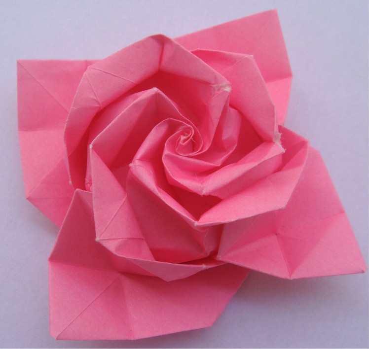 Origami tutorial: Rose