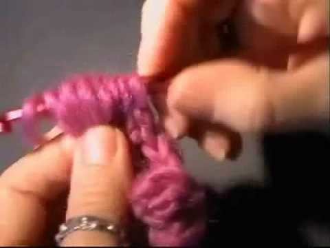 Slanting Puff Stitch - VioletChartreuse