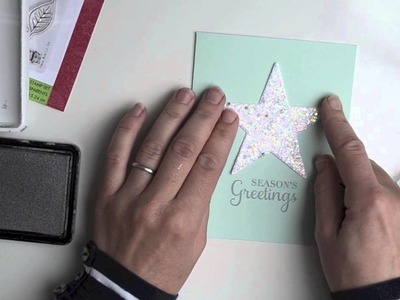 Sparkle Star with DIY Glitter Paper