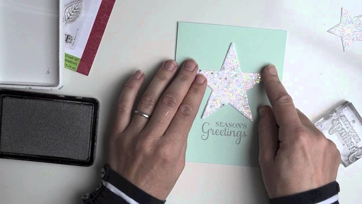 Sparkle Star with DIY Glitter Paper