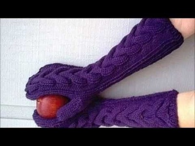 Twilight Mittens  Bella Elbow Length - Knit Pattern Presentation