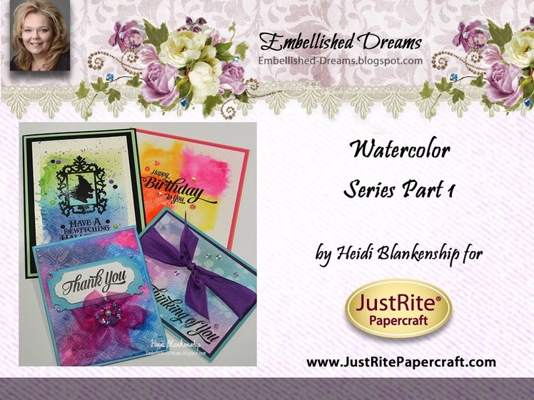 Watercolor Series Part 1 - Creating Designer Watercolor Paper with Distress Inks.Markers