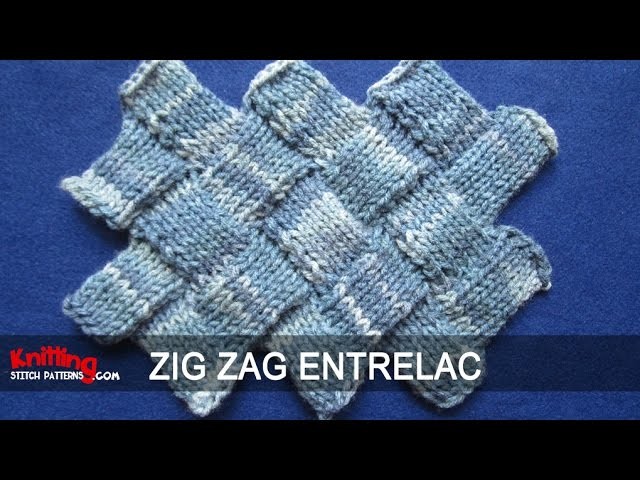 Zig Zag Entrelac Knitting