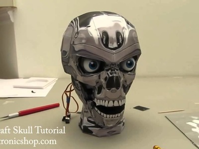 12 Papercraft Skull Tutorial - Finished