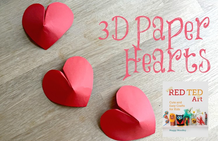 3D Paper Hearts How To