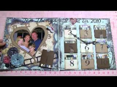 Calendar Double Page Interactive 12x24 Scrapbooking Pages