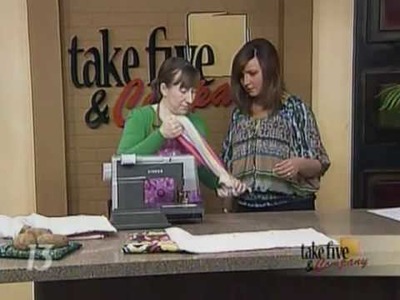 CraftSanity on TV: Making a microwave potato bag