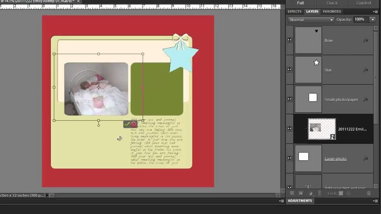 Create a Scrapbook Layout from a Template