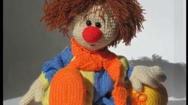 Crochet Clown Doll and Soft Toy
