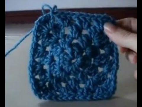 Crochet Granny Square Round 1 of 4