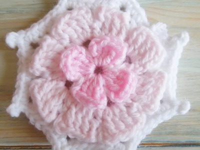 (crochet) How To - Crochet a Granny Flower Celtic Cross Octagon