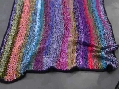 Crochet scrap afghan