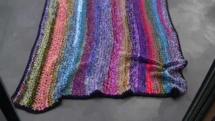 Crochet scrap afghan