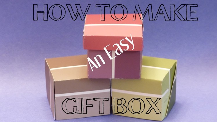 DIY Crafts: How To Make An Easy Gift Box | Gift Box Making with Paper