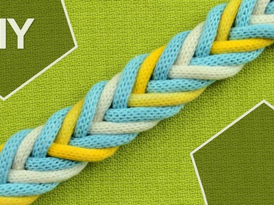 DIY: Easy 8-Strand Flat Arrow Braid in 3 colors
