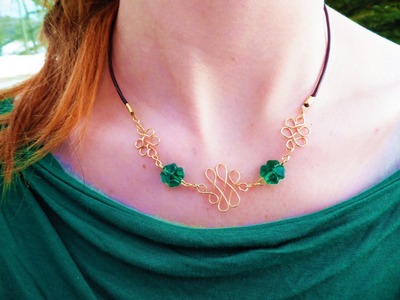 DIY Lucky Celtic Wire Knot Necklace | eclecticdesigns