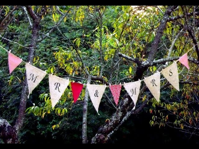 DIY Pennant Banners with Custom Love Gifts
