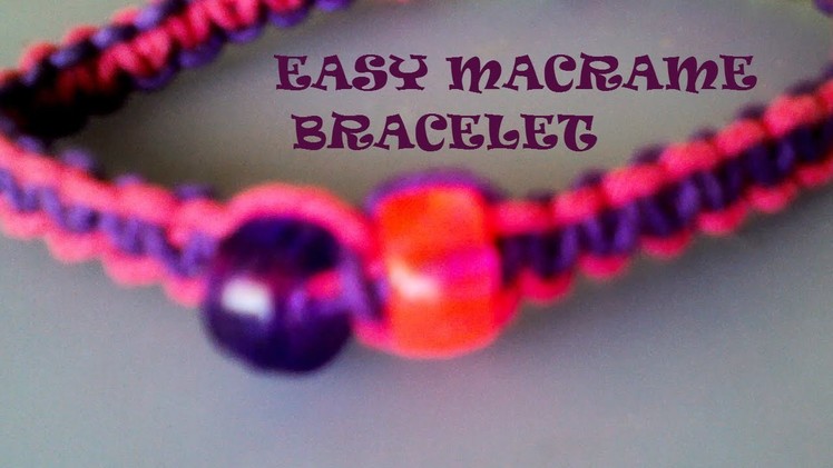 EASY DIY: macrame bracelet with beads