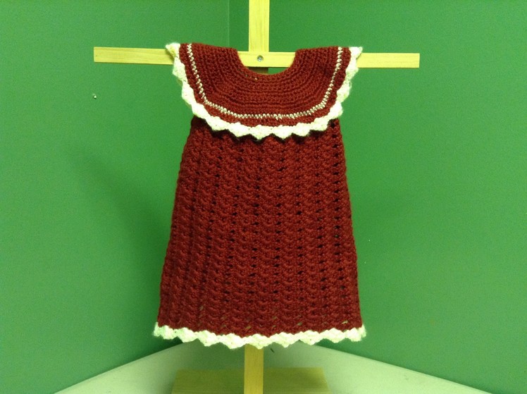 How to Crochet a Baby Christmas Dress