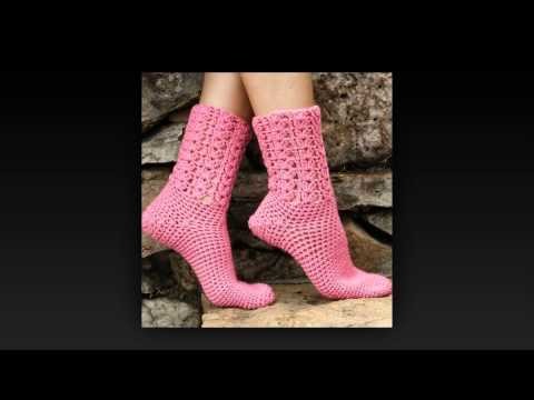 How to crochet knee high socks