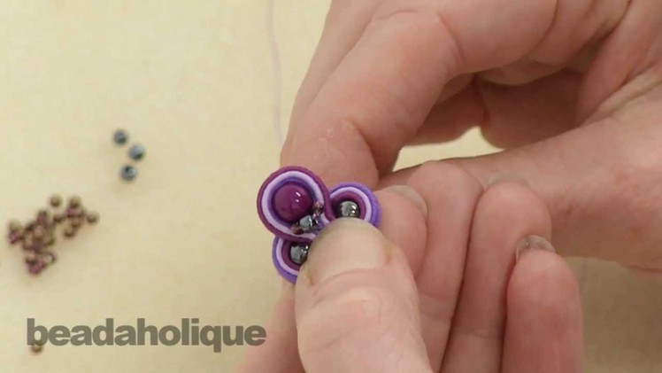 How to do Soutache Bead Embroidery: Part 4 How to Make a Bead Bridge and Attach a Jump Ring