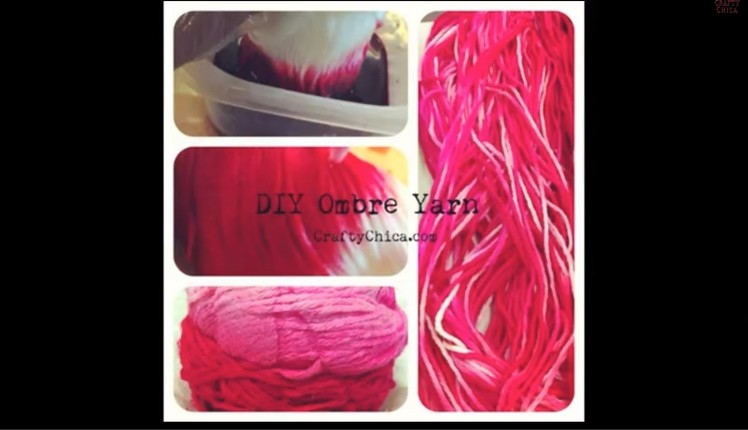 How to Dye a Skein of Yarn || DIY Project