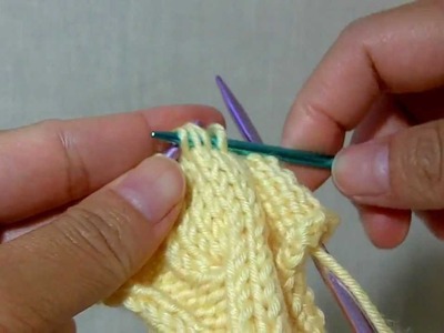 How to knit basic cables: T7B (Twist 7 Back)
