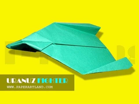 How to make a Paper Airplane that flies over 110 feet | Uranuz Fighter ( TD & VH )