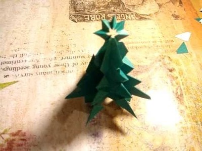 How to make an easy and pretty Origami Christmas Tree