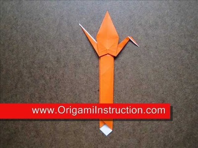 How to Make an Origami Crane Bookmark