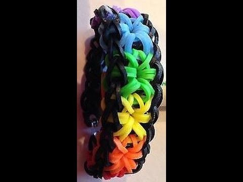 How to Make - Loom Band Bracelets Starburst - EASY DIY Tutorial