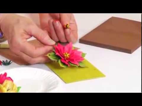How to Use Sizzix thinlits Poinsettia Flower for Holiday Crafts