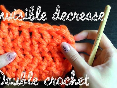 Invisible decrease double crochet - Crochet basics lefthanded