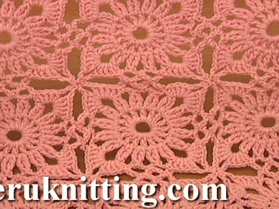 Invisible Method of Square Motif Joining Crochet Tutorial 4 Part 2 of 2 Free Motif Patterns
