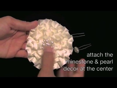 {LANA} Flowers Part 2of2 of the {LANA} Clutch: How to make Flowers from Ruffle Trims