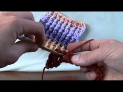 Left Hand: Crochet Rib Stitch