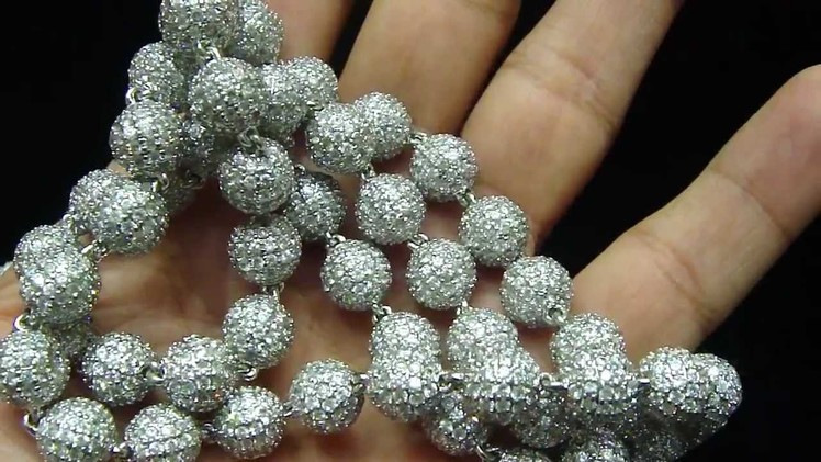 Mr Chris Da Jeweler Custom Lab Made 360 Bead Ball Necklace