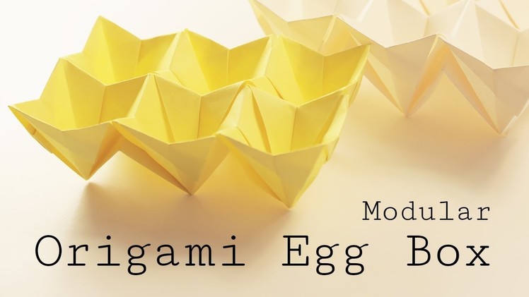 Origami Easter Egg Box Tutorial (Modular)