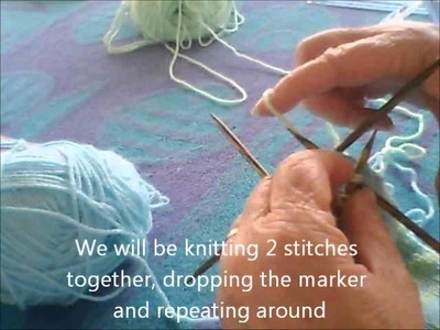 Part 5 - How to use Double Point Needles to complete your knit hat.wmv