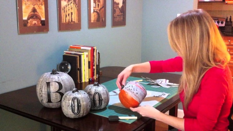 Quick Crafts With Brittany Spriggs: Decoupage Pumpkins