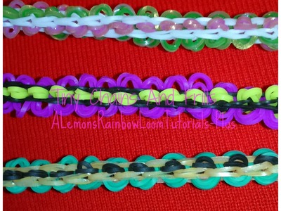 Rainbow Loom - Tiny Chains And Frills Bracelet | How to