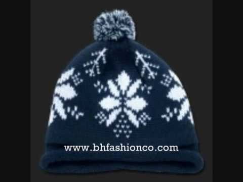 SNOWFLAKE BEANIES SKI CAPS HATS WINTER HEADWEAR  -WWW.BHFASHIONCO.COM