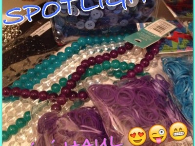 SPOTLIGHT mini HAUL! Craft, Bling, Beads & Rainbow Loom Bands (Australia)