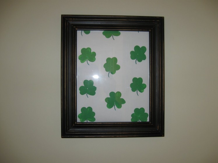 St. Patrick's Day Shamrock Artwork Craft Tutorial