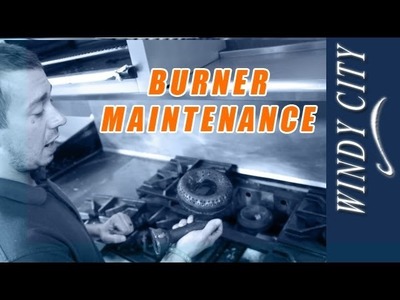 Stove top burner cleaning & maintenance how to tutorial DIY Windy City Restaurant Parts