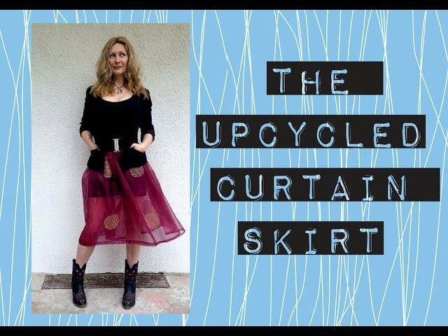 The Upcycled DIY Curtain Skirt Tutorial