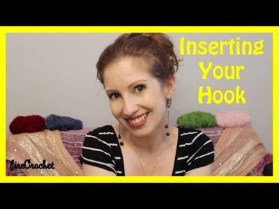 (Where do I put it?) Inserting your Hook : Beginner Crochet Tutorial