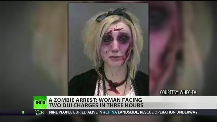 'Zombie' arrested twice in single night for drunken driving
