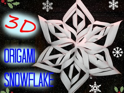 3D Origami Snowflake DIY