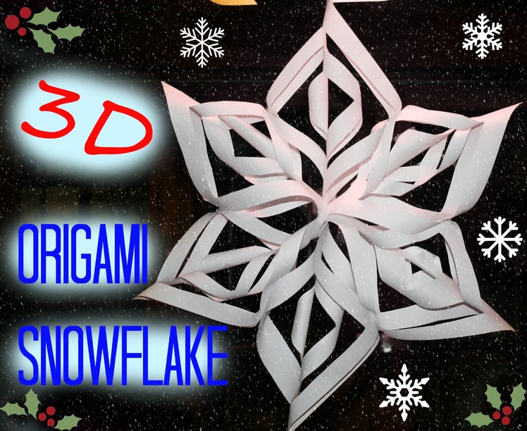 3D Origami Snowflake DIY